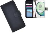 Motorola Moto Z Play cover wallet book style case - Zwart