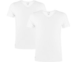 Lacoste Heren 2-pack T-shirt - White - Maat S
