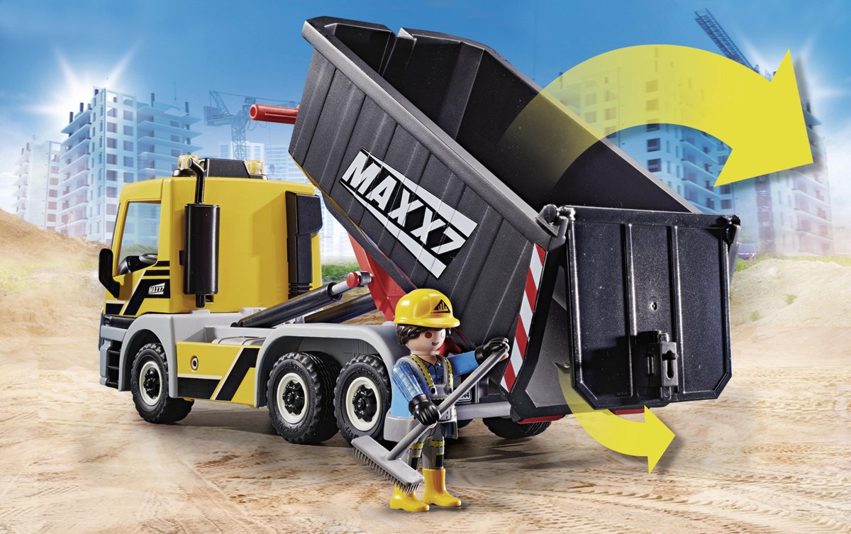 PLAYMOBIL City Action Vrachtwagen met wissellaadbak - 70444 — afbeelding 2
