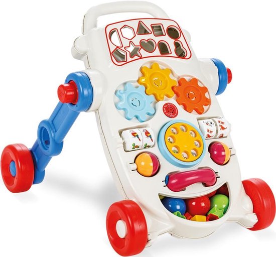 Loopwagen - Blauw - Baby walker - Baby speelgoed - Loopsteun kind - Leren  lopen | bol.com