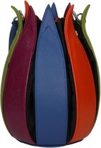 By lin Schoudertas Tulip Structure Leer - print
