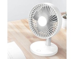 Draadloze ventilator | Zeer krachtig! | Ventilator | thuiswerken | tafelventilator | kamer ventilator | kantoor/bureau | kantoor ventilator | USB | accu | mobiele airco | aircooler