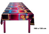 Tafelkleed disco fever 130cmx 180cm kunstof - disco 70s and 80s thema feest party dansen saterday night