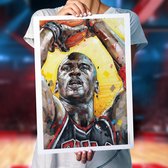 Poster - Michael Jordan Chicago Bulls - 70 X 50 Cm - Multicolor