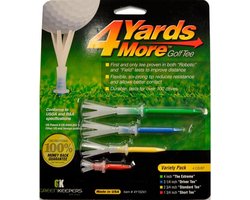 4 Yards More Tees - Assorti Pack | 4 verschillende maten Tees