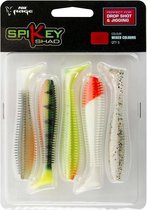 Fox Rage Spikey - Shads - Mixed Colours - 9cm - Geel
