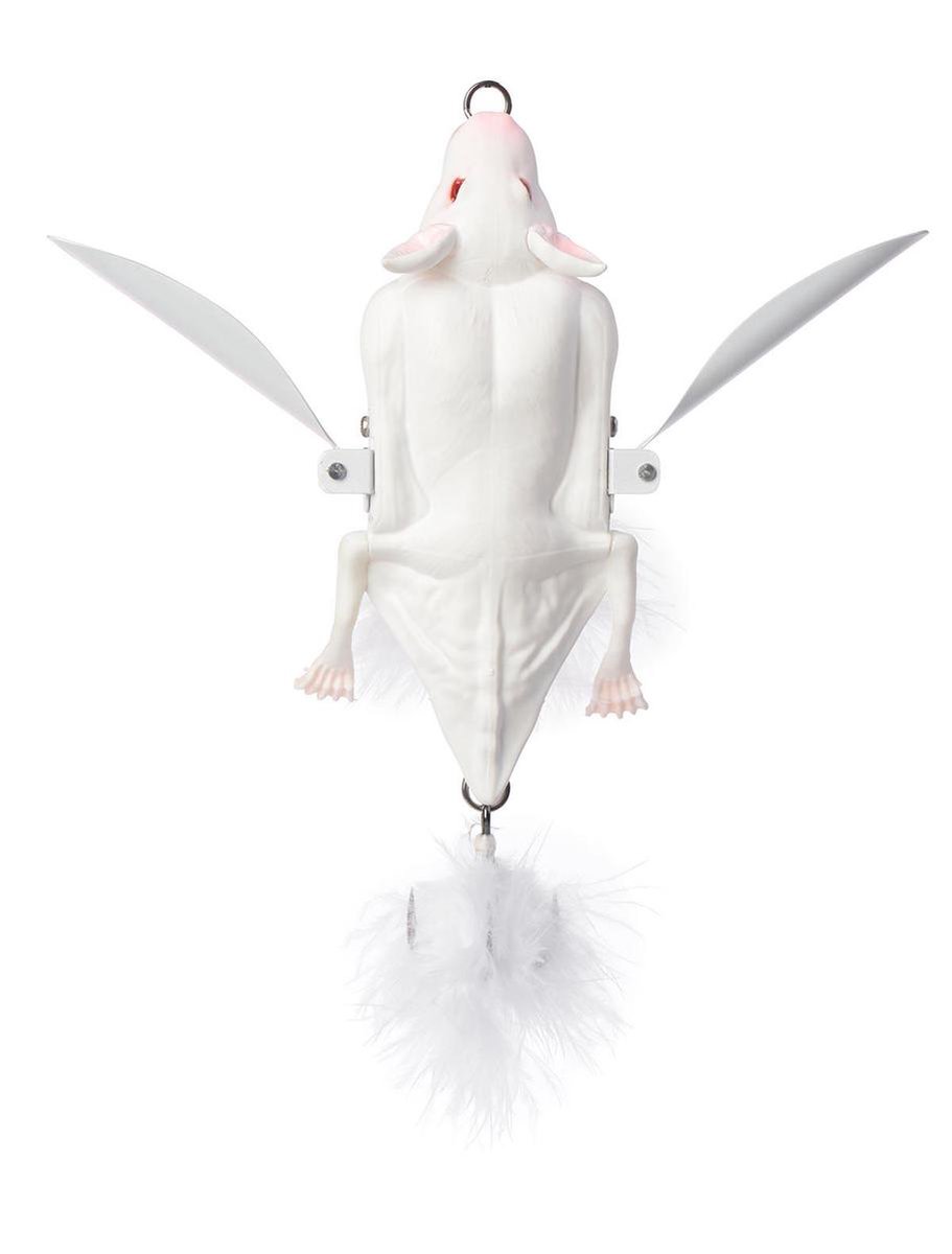 Savage Gear 3D Bat 7cm - Wit Vliegend Vis Kunstaas