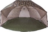 Faith Oval Brolly Complete - 60 Inch - Camouflage - Ovale Visparaplu - Karper Shelter Brolly - Incl Grondzeil