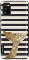 Casetastic Samsung Galaxy A41 (2020) Hoesje - Softcover Hoesje met Design - Glitter Sirene Tail Print