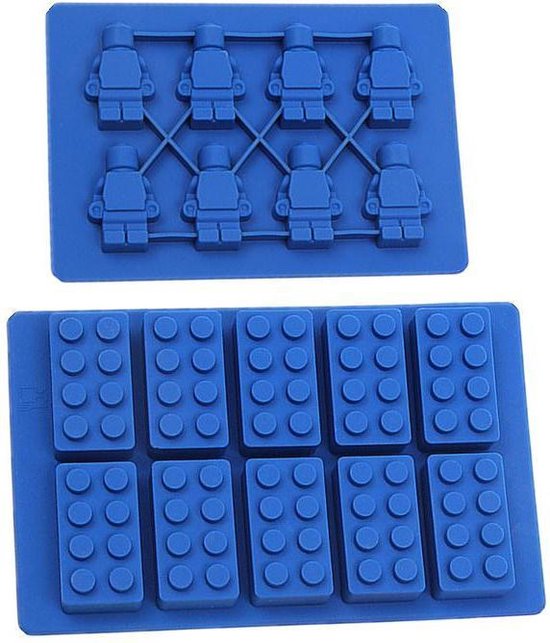 Lego Siliconen Bakvorm, Chocoladevorm, IJsblokjes, Zeepvorm | bol.com