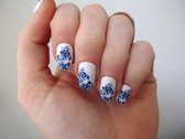 Delft Blauwe nagel decals - nagelproducten - nail decals - nail art - nail stickers - nagel stickers