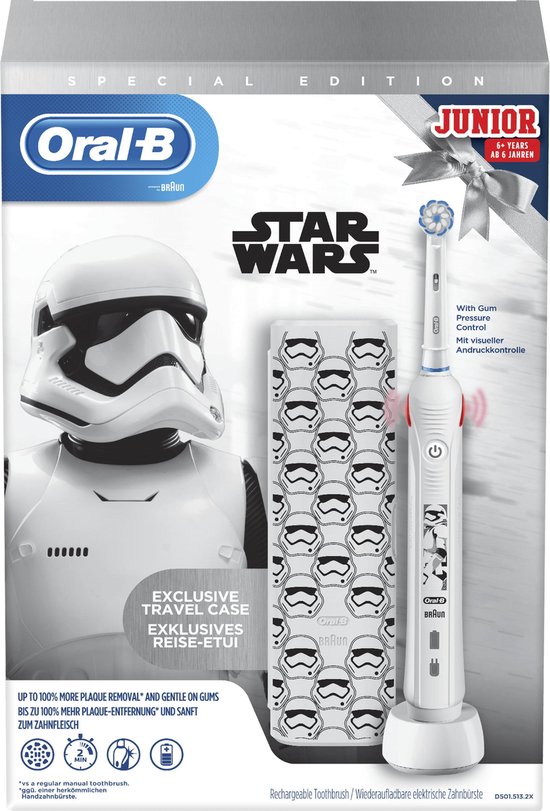 Oral-B Junior - Star Wars -  Elektrische Tandenborstel - Met Reisetui - Oral B