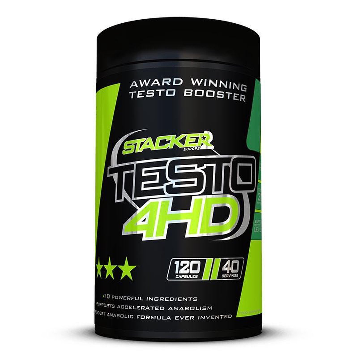 Stacker 2 Testo 4HD Testosterone Booster - Ephedra Vrij - 120 Capsules