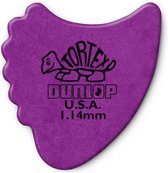 Dunlop Tortex® Fin 1.14mm Paars 6-pack