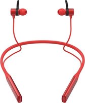 Hoco S18 - 2 in 1 Sport Rood - Draadloze Bluetooth in-ear oortjes met nekband - Magnetisch - IPX5 - Hi-Res