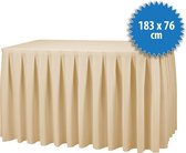 Combiskirting Boxpleat 250% - 183x76cm - Cream