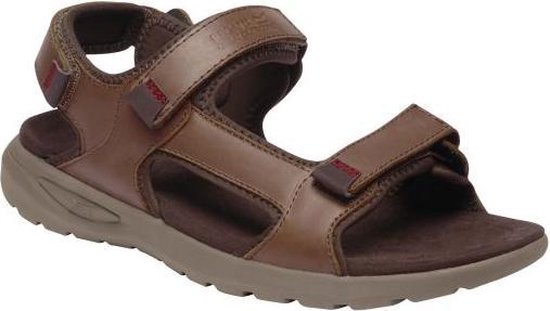 Regatta - Men's Marine Leather Walking Sandals - Sandalen - Mannen - Maat  45 - Bruin | bol.com