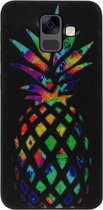 ADEL Siliconen Back Cover Softcase Hoesje voor Samsung Galaxy A6 (2018) - Ananas Kleur