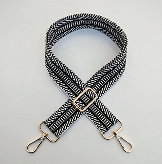 Bag strap - strap - Tassen hengsel - 130 cm - Zwart | bol.com
