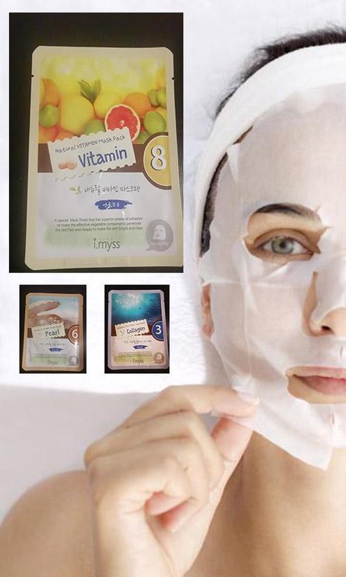 Top masker - beauty sheets gezichtsmaskers - 5 STUKS! - Schoonheids maskers ... | bol.com