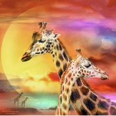 Diamond Painting - Volwassenen - Complete set - Dieren - Giraffe - 25 x 25 cm