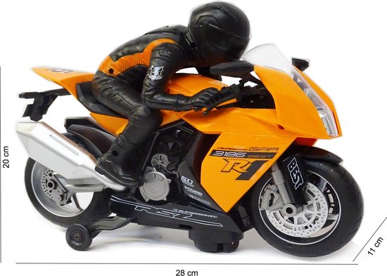 AutoBike motor speelgoed - MotorCycle - met licht en motor geluiden - 28CM  (incl.... | bol.com