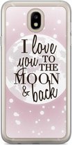 Samsung J5 2017 hoesje siliconen - To the moon & back | Samsung Galaxy J5 2017 case | multi | TPU backcover transparant