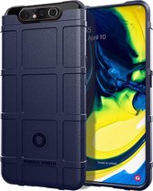 Voor Galaxy A80 Full Coverage Shockproof TPU Case (Blauw)
