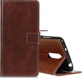 Retro Crazy Horse Texture horizontale flip lederen case voor LG K40, met houder & kaartsleuven & fotolijst (bruin)