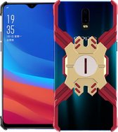 Voor OPPO R17 Hero-serie Anti-val Slijtvaste metalen beschermhoes met beugel (rood goud)