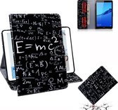 Formulepatroon Horizontale Flip Leather Case voor Huawei MediaPad M5 Lite 8 / Honor Tab 5, met houder en kaartsleuf en portemonnee