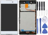 Lcd-scherm en digitizer volledige montage met frame voor Sony Xperia Z4 (wit)