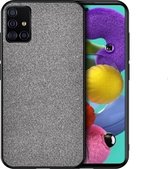 Voor Galaxy A71 schokbestendige stoffen textuur PC + TPU beschermhoes (grijs)