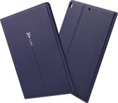 Voor iPad 10,2 inch GEBEI PU + TPU horizontale flip beschermhoes met houder en kaartsleuven (blauw)