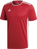 adidas Entrada 18 Trikot Heren Sportshirt - Power Red/Wit - Maat XXL