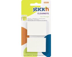 Stick'n Clear note - kleine doorzichtige notes - 38x51mm - 2x 50 sticky notes