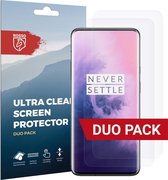 Rosso Screen Protector Ultra Clear Duo Pack Geschikt voor OnePlus 7 Pro | Folie | 2 Stuks