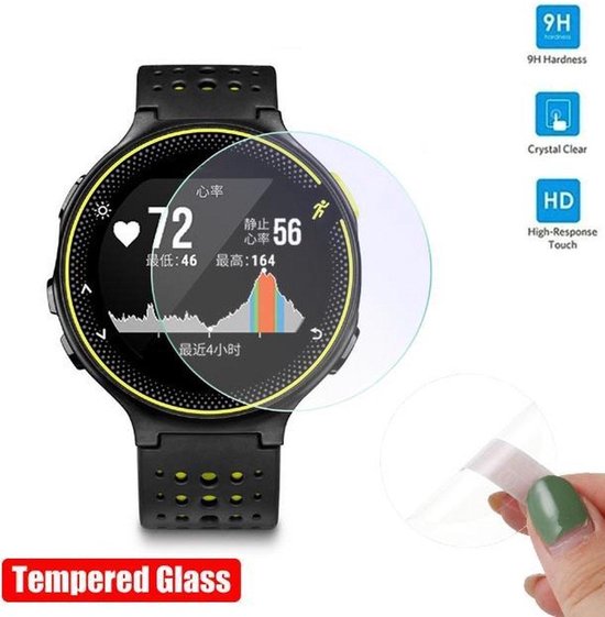 DrPhone Garmin Forerunner 235/225 Glass - Protecteur d'écran en verre trempé  [Dureté... | bol.com
