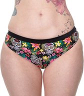 Banned Bikinibroekje -XS- Rare hearts Skull Multicolours