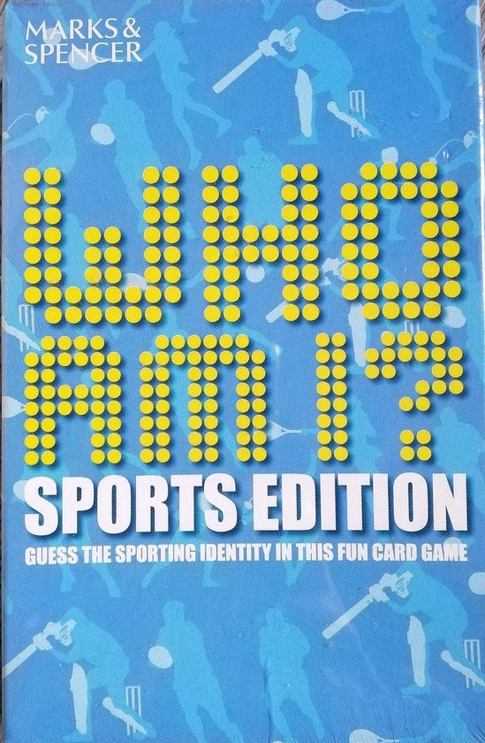 Marks & Spencer, Who am I, Sports edition, Card game