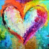 HappyHobby Diamond Painting Alles is Liefde - 45x45cm