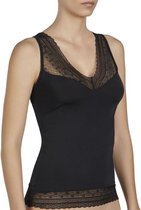 Shirt mouwloos kant Ysabel Mora | zwart XXL