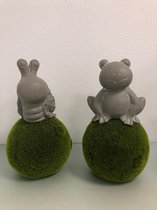 Tuinbeelden (twee stuks)