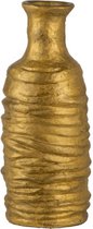 Gouden vaas, pot of kruik in fles model van klei