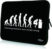 Sleevy 15,6 inch laptophoes grappige evolutie - laptop sleeve - laptopcover - Sleevy Collectie 250+ designs