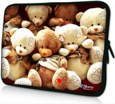 Sleevy 11,6 inch laptophoes beertjes - laptop sleeve - laptopcover - Sleevy Collectie 250+ designs