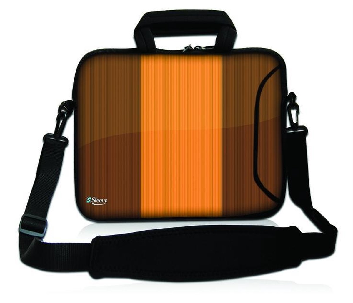 Sleevy 15,6 laptoptas houten design