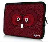 Sleevy 10 laptop/tablet hoes rode uil - tablet sleeve - sleeve - universeel