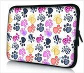 Laptophoes 11,6 inch hondenpootjes - Sleevy - laptop sleeve - laptopcover - Sleevy Collectie 250+ designs