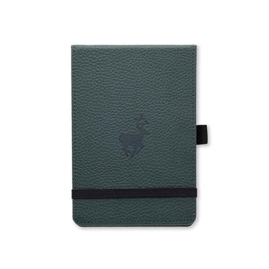 Dingbats A6+ Wildlife Green Deer Reporter Notebook Dotted